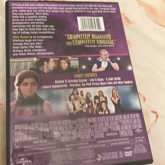 Lot of 2 dvd movies Pitch Perfect and Pitch Perfect 2 excellent condition - Picture 3 of 7
